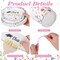 144 Pieces Class of 2026 Graduation Party Supplies, Congrats Grad Tableware Sets Including Disposable Paper Plates Napkins Cups Forks Serves 24 for Floral Graduation Party Decorations